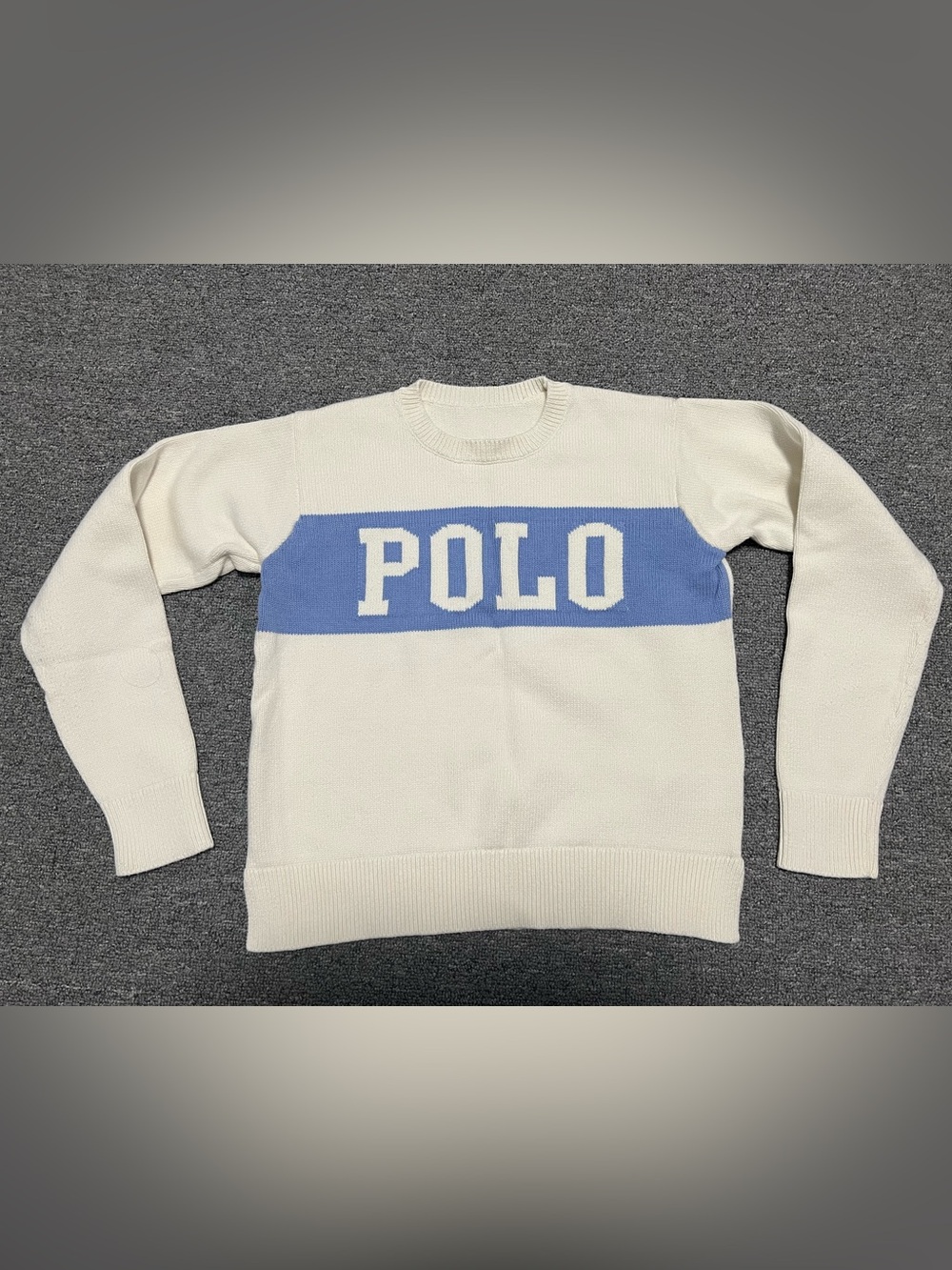 Polo by Ralph Lauren Cream Cotton Sweater Kid’s 8-10T